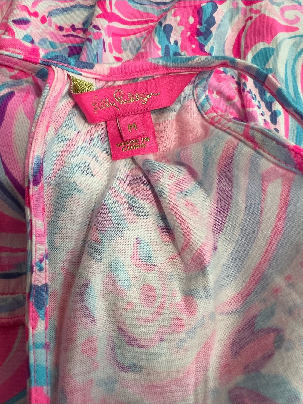 Lilly Pulitzer NWT Evalyn Style Hot Pink Colorful Short Summer Dress Size Medium - Picture 5 of 7